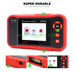 LAUNCH CRP123 OBD2 EOBD automotive scannerABS Airbag SRS Transmission Engine Car Diagnostic Tool Multilingual free update