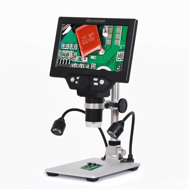 G1200 12MP 1-1200X Digital Microscope for Soldering Electronic 500X 1000X Microscopes Continuous Amplification Magnifier with battery