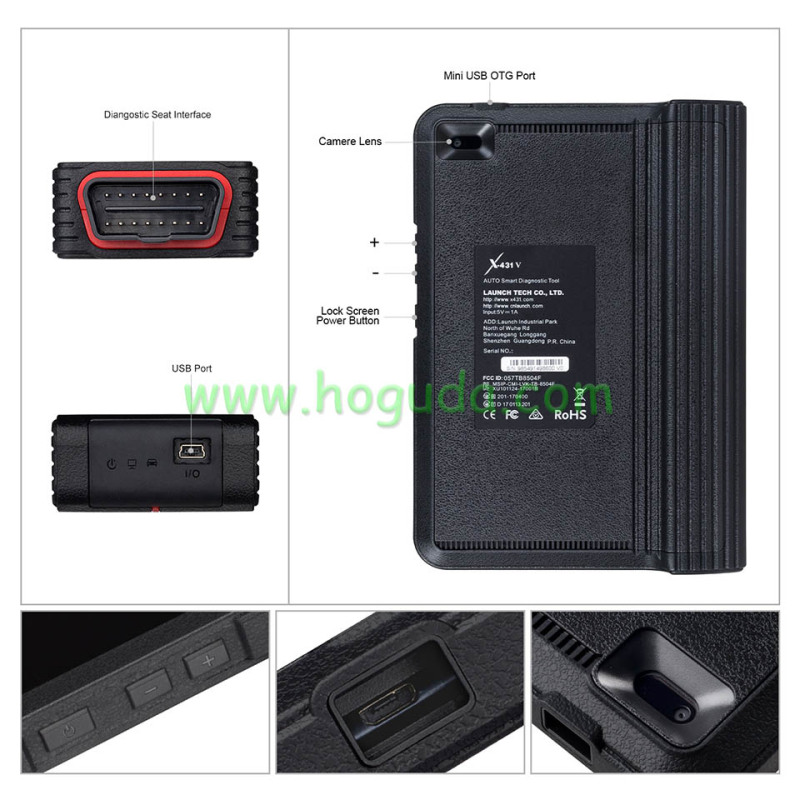 LAUNCH X431V Bluetooth Wifi Car Full System Diagnostic Tool ECU Coding DPF TPMS 16 reset V Pro mini OBD2 code reader Scanner