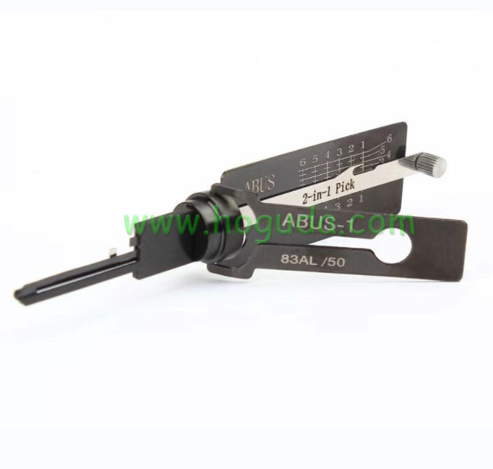 Locksmith Tools ABUS-1 (6-Pin) 2-IN-1 PICK Decoder for Locksmith Repairing Tools 2-in-1 Residential Pick &amp; Decoder