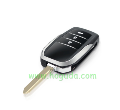 For Toyota Land Cruiser Camry Corolla 3 Buttons Modified Flip Car Key Shell with TOY47 blade