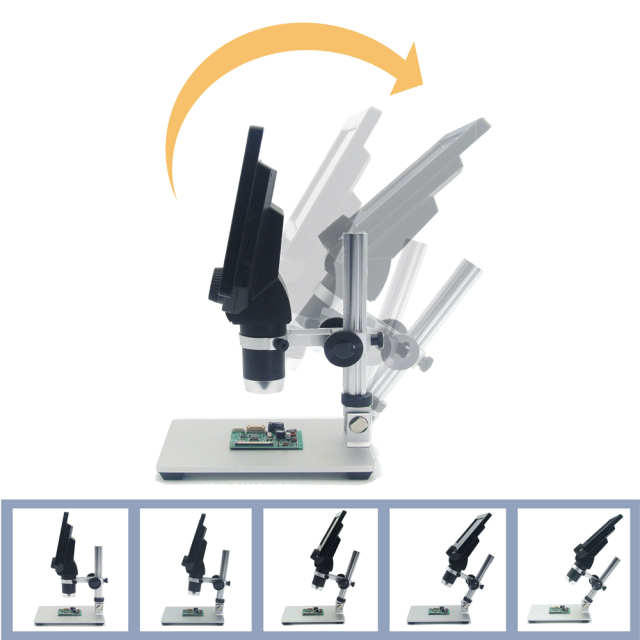 G1200 12MP 1-1200X Digital Microscope for Soldering Electronic 500X 1000X Microscopes Continuous Amplification Magnifier with battery