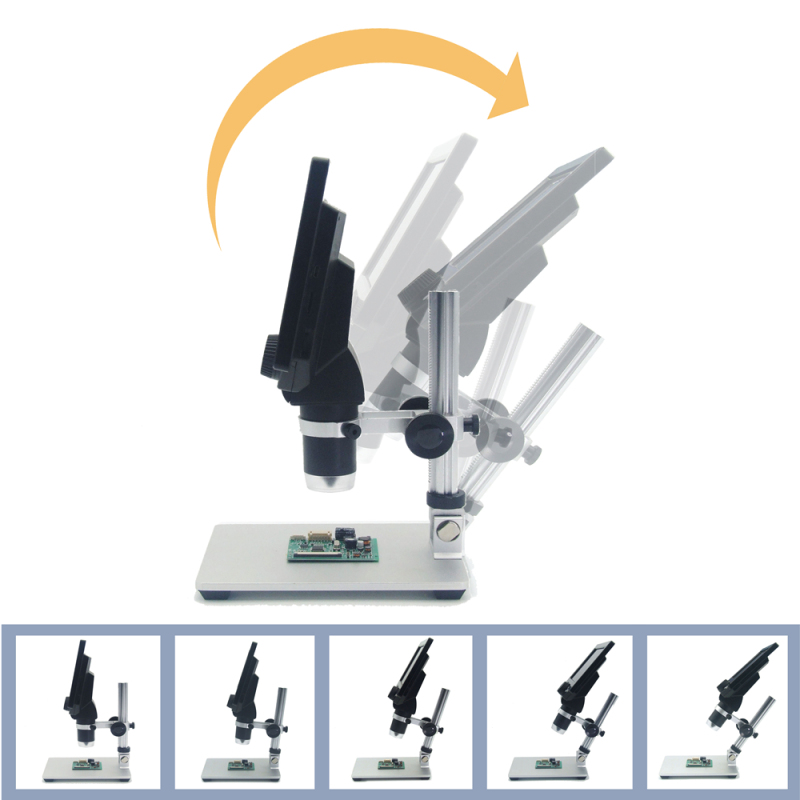 G1200 12MP 1-1200X Digital Microscope for Soldering Electronic 500X 1000X Microscopes Continuous Amplification Magnifier with battery