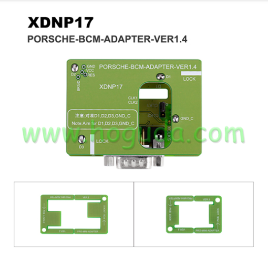 Xhorse XDNP17CH Adapters Solder-free Porsche 1PCS Set For Xhorse MINI PROG and Key Tool Plus