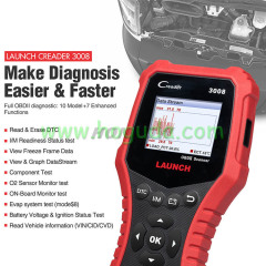 LAUNCH CR3008 OBD2 automotive scanner OBDII code reader diagnostic tool battery voltage test tool free