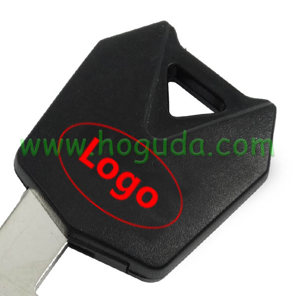 For Kawasaki Motorcycle transponder key bank with left blade （black color)
