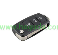 For VW MQB 3 button remote key  with Megamos AES / ID88 chip ASK 433Mhz  FCCID: 5K0837202DH             5K0837202BH