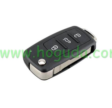 For VW MQB 3 button remote key  with Megamos AES / ID88 chip ASK 433Mhz  FCCID: 5K0837202DH             5K0837202BH