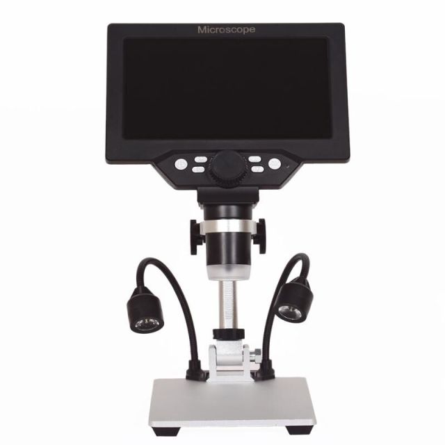 G1200D Digital Microscope 12MP 7 Inch Large Color Screen Built-in Lithium Battery 1-1200X Continuous With Light