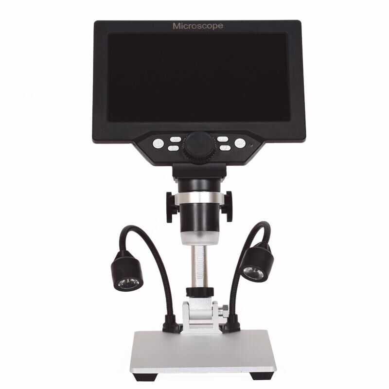 G1200D Digital Microscope 12MP 7 Inch Large Color Screen Built-in Lithium Battery 1-1200X Continuous With Light