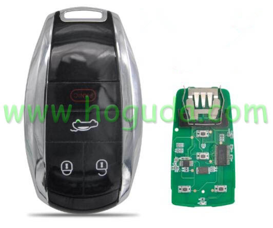 For Bentley 3+1 Buttons with 315MHz ID46 PCF7945AC modified smart key Upgade Old Flip Key Replcement Smart Card
