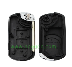 For Landrover 3 button  flip remote key blank with HU101 blade with logo