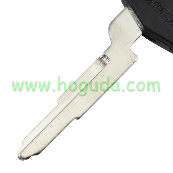For Kawasaki Motorcycle transponder key bank with right blade （black color)