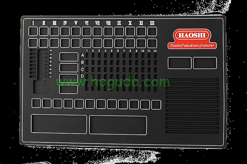 Haoshi Rubber Anti-slip Pinning Bench Desk Working Mat for Locksmith Tools Repair Mat 43.5MM*27.5MM