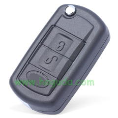 For Landrover 3 button  flip remote key blank with HU101 blade with logo