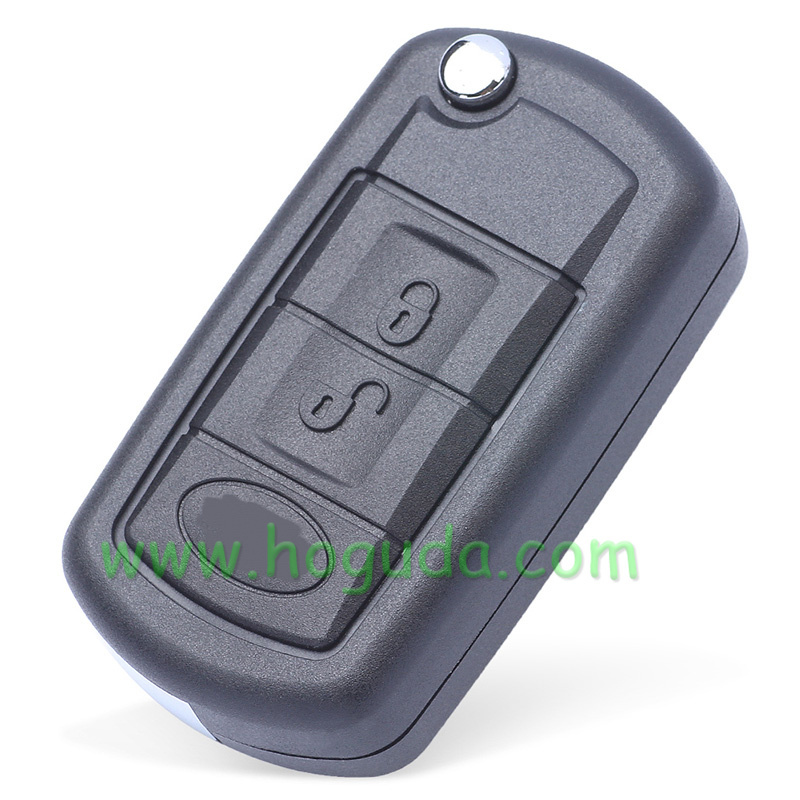 For Landrover 3 button  flip remote key blank with HU101 blade with logo