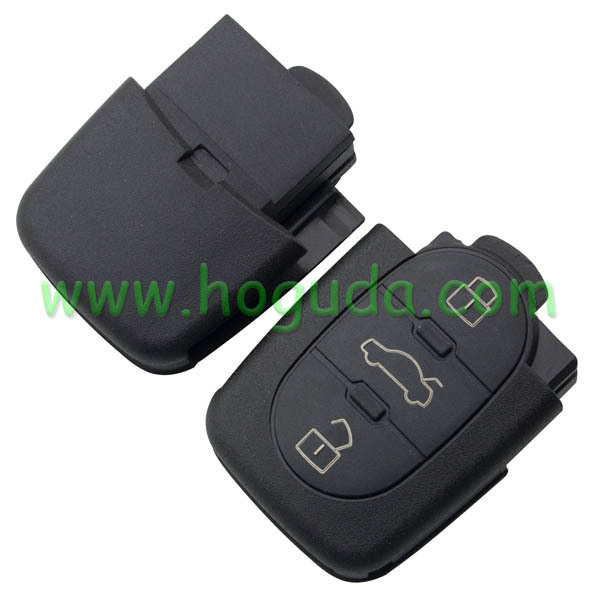 For VW 3 button remote key blank without panic (1616 battery Small battery)