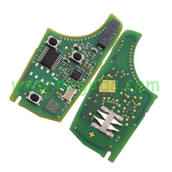 Original For Vauxhall  2+1 button remote key with 434mhz  5WK50079 95507070 chip GM(HITA G2) NXPF41E30 DS59906 Tnd4192 with original PCB and after market key shell