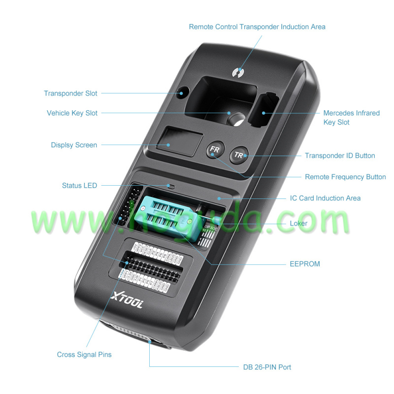 XTOOL KC501 Professional OBD2 Chip and Key Programmer ECU Reader Works For Benz Infrared Key Works With X100 PAD3/A80