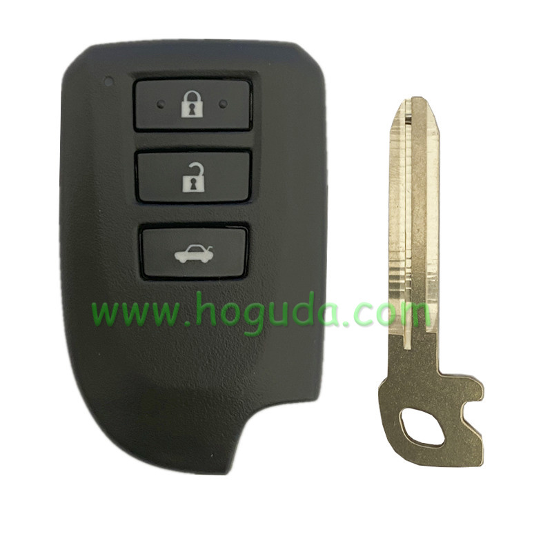 For Toyota Yaris VIOS 3 button smart car key shell