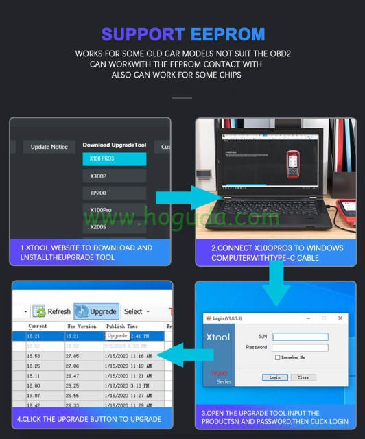 XTOOL X100 Pro3 Professional Auto Key Programmer Add EPB, ABS, TPS Reset Functions Free Update Lifetime