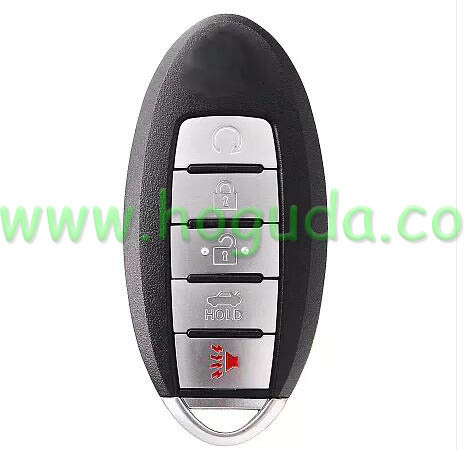 KYDZ smart 5 button remote key with pcf7942 HITAG2 46 chip 433MHZ