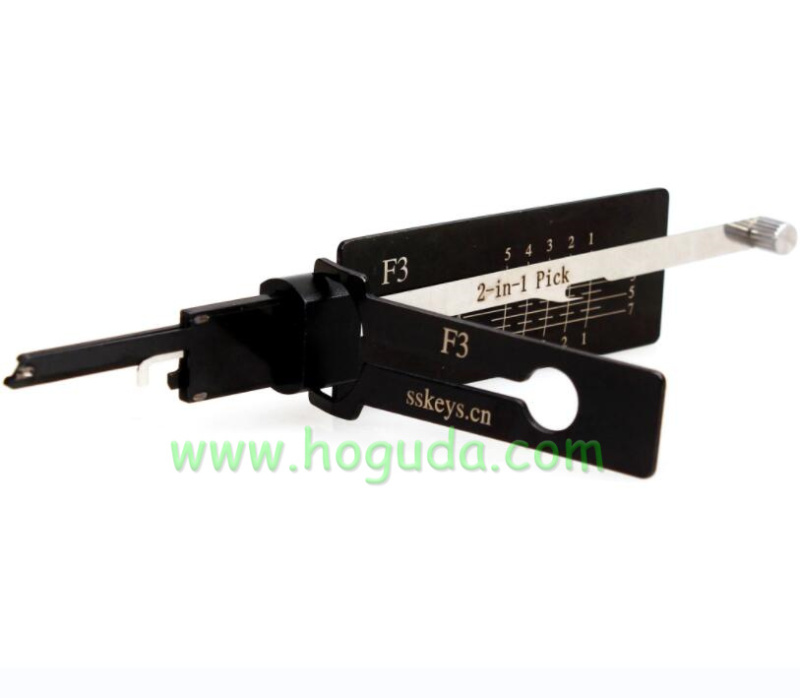 F3 2-in-1 Decoder for Locksmith Repairing Tools 2-in-1 Residential Pick & Decoder