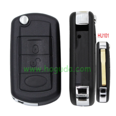 For Landrover 3 button  flip remote key blank with HU101 blade without logo