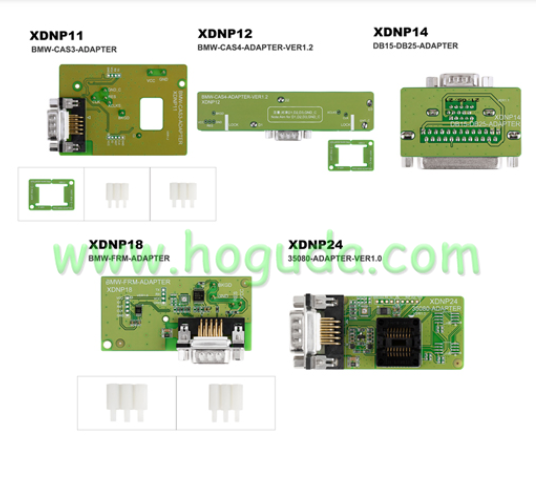 Xhorse XDNPP1CH Adapters Solder-free BMW 5PCS Set For Xhorse MINI PROG and Key Tool Plus