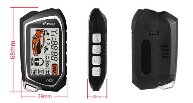 Applicable to all cars 1500 meters car two-way wireless car alarm system