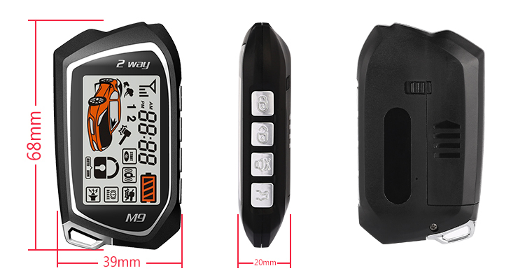 Applicable to all cars 1500 meters car two-way wireless car alarm system