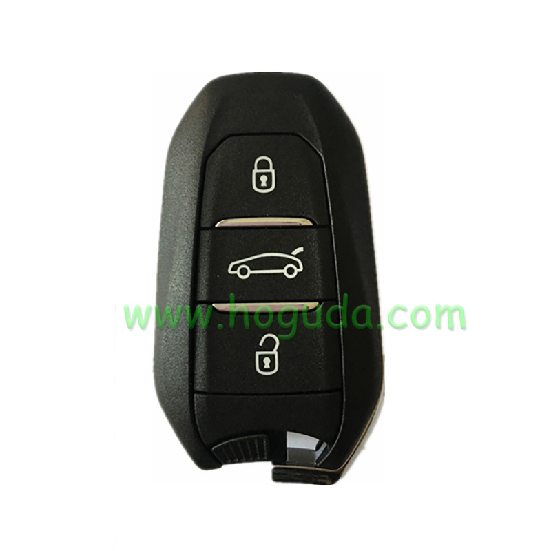 For Peugeot 3 button smart key with 433Mhz pcf7953m hitag AES chip  FCCID : 98123972ZD