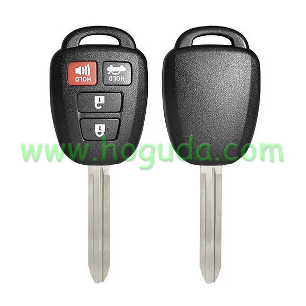 For high quality Toyota 3+1 button remote key blank enhanced version