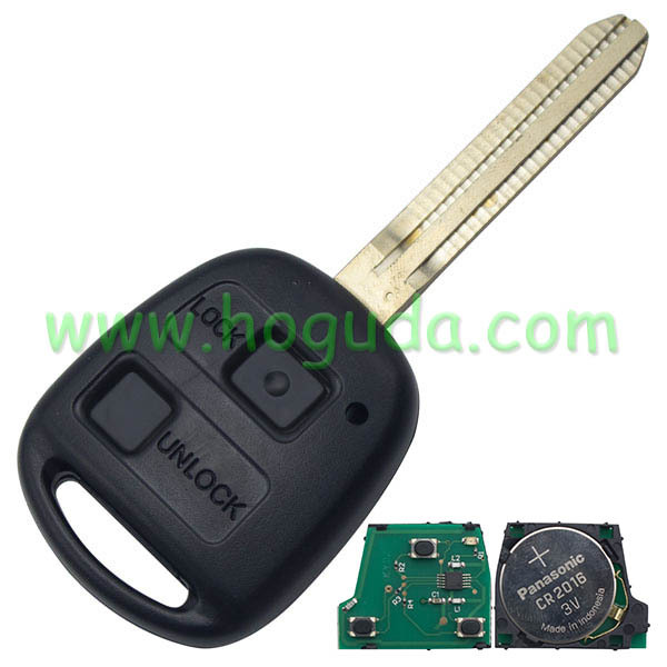 For Toyota 2 button remote key with 4D67 chip with 433mhz use for Toyota land cruiser prado