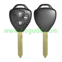 For high quality Toyota 3 button remote key blank with toy47 blade enhanced version
