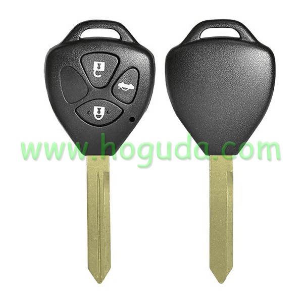 For high quality Toyota 3 button remote key blank with toy47 blade enhanced version
