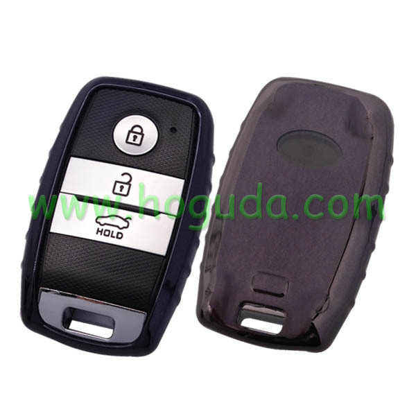 For Kia TPU protective key case black color