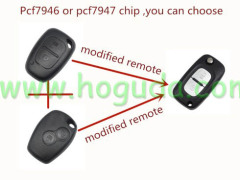 For Renault Modified 2 button remote key 7946 chip-434mhz