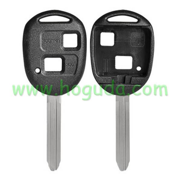 For High quality Toyota 2 button remote key blank with TOY43 blade