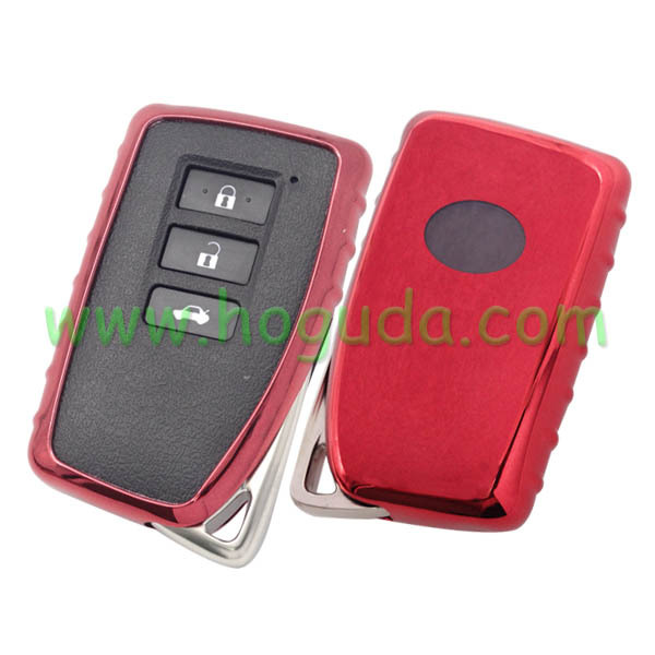 For Lexus TPU protective key case red color
