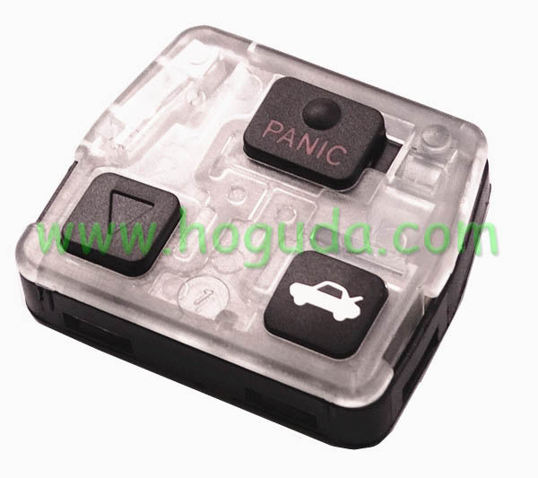 For Toyota land cruiser prado 3 button remote shell