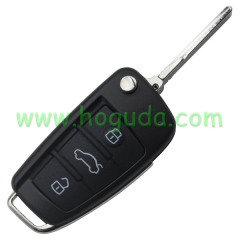 For Audi A6,A6L,Q7 3 buttton remote key with 8E chip 433.92/315MHZ  4F0837220M / 4F0837220T Non handsfree system 2004-2011