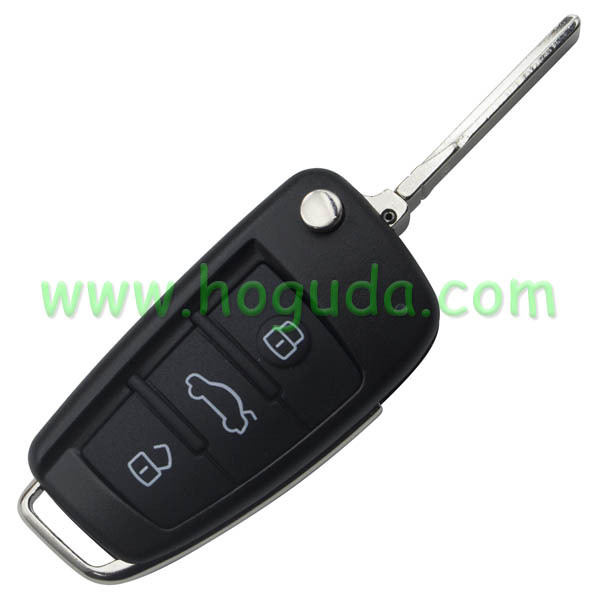 For Audi A6,A6L,Q7 3 buttton remote key with 8E chip 433.92/315MHZ  4F0837220M / 4F0837220T Non handsfree system 2004-2011