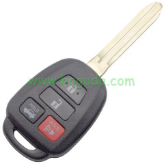 For Toyota 3+1 button remote key blank
