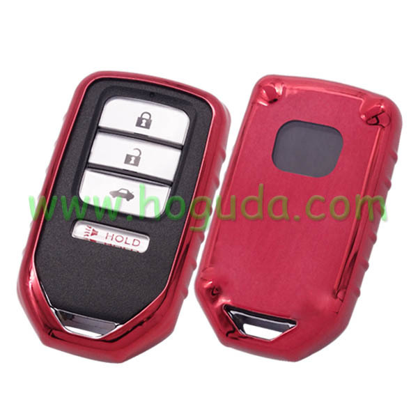 For Honda TPU protective key case red color