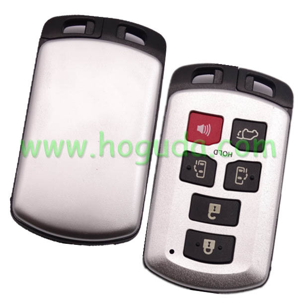 For Toyota Sienna 6 button remote key blank with blade