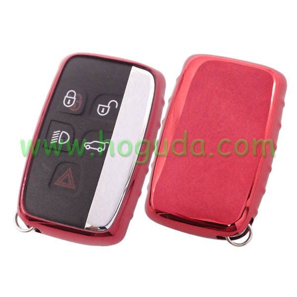 For Landrover Jaguar TPU protective key case red color