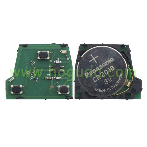 For Toyota 2 button remote key with 4D67 chip with 433mhz use for Toyota land cruiser prado