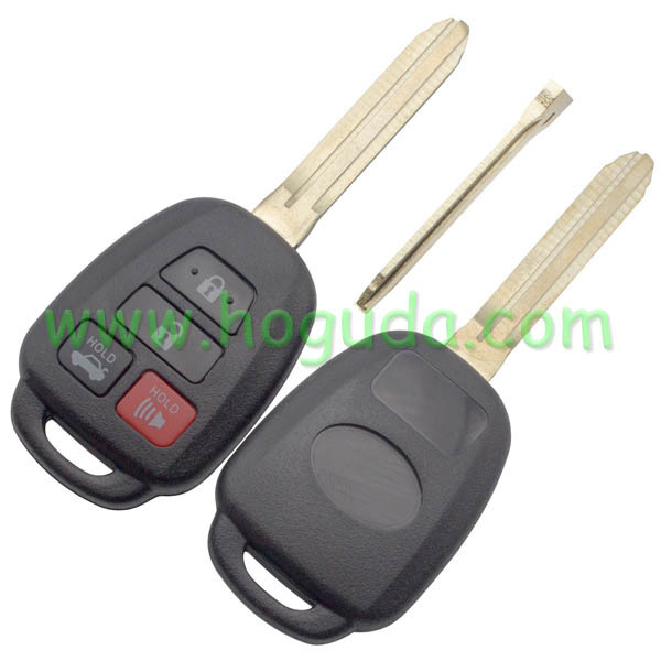 For Toyota 3+1 button remote key blank