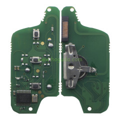For Peugeot ASK 3 button flip remote control with 433Mhz PCF7941 Chip for "Trunk" and "Light" Button and 307&amp;407 Blade (Before 2011 year)